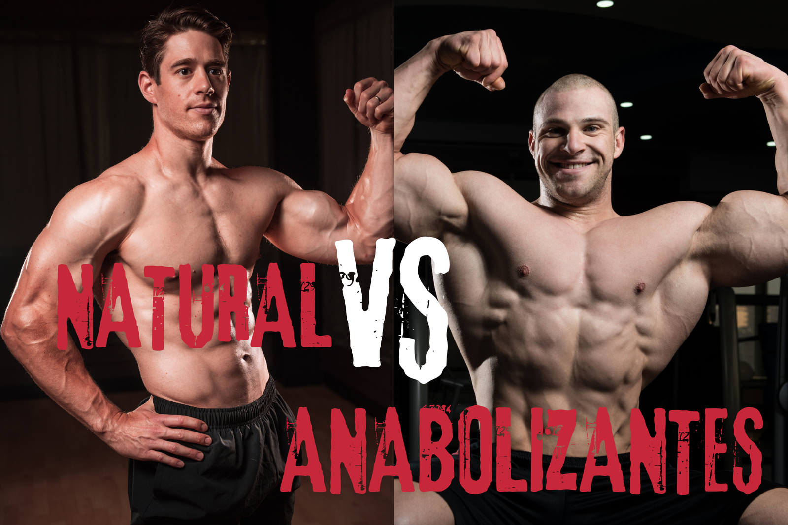 Culturista natural vs culturista ciclado con anabolizantes